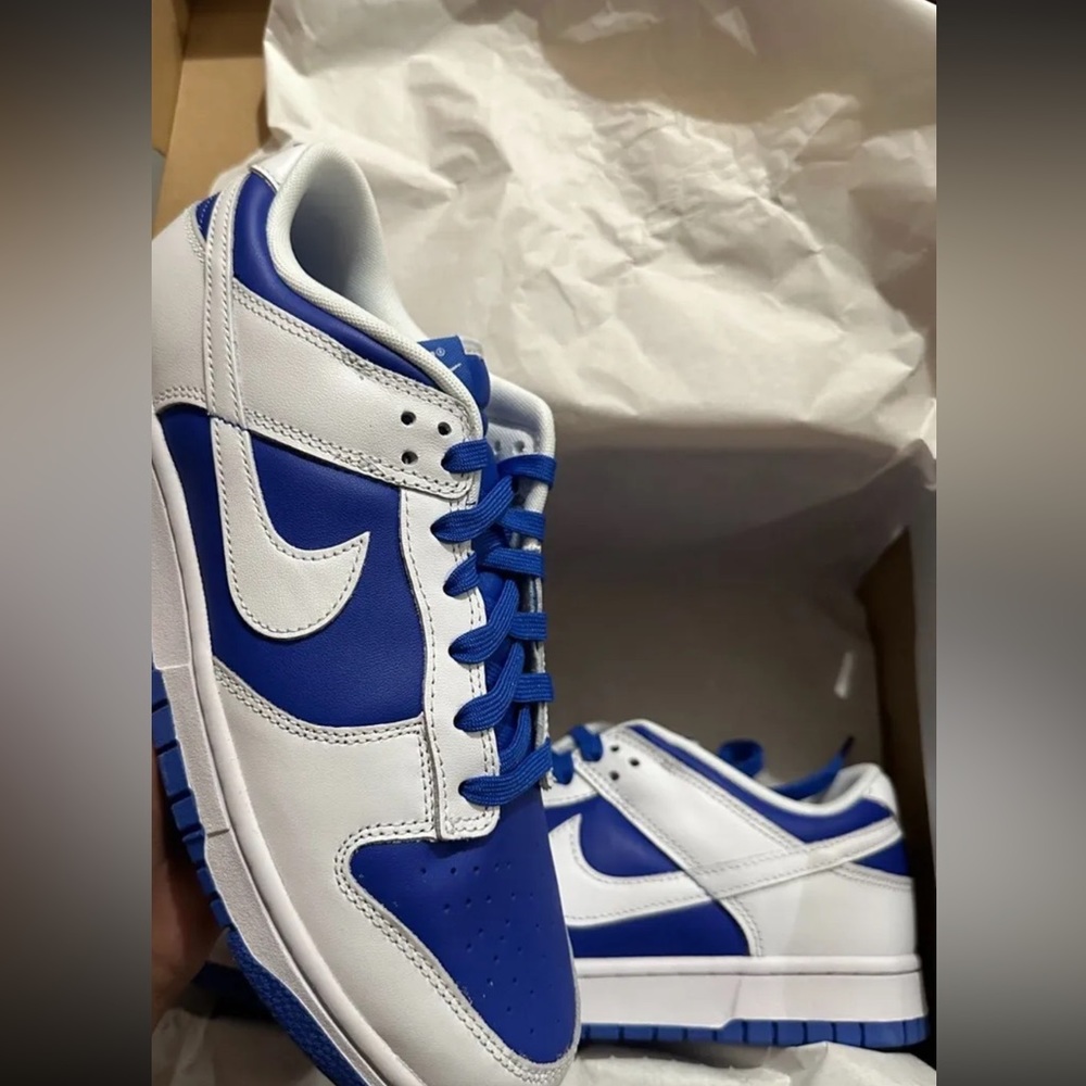 NEW Size 10.5 Men's Sneaker Nike Dunk Low “Racer Blue” DD1391-401 FAST SHIPPING - Picture 1 of 4